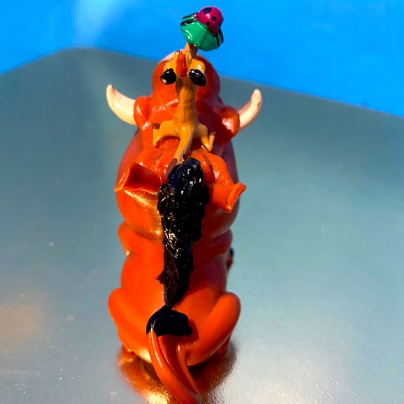 DISNEY’S THE LION KING VTG 90s APPLAUSE PUMBAA WARHOG & TIMON HOLDING BUG PVC 3” - Picture 7 of 9